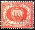San Marino #11 Used 20c Vermillion From 1877 - Oblitérés