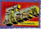 Big Letters, St. Joseph, Missouri 1940-50s - St Joseph