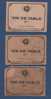 LOT DE 3 ETIQUETTES ANCIENNES DE VIN - VIN DE TABLE 10° - CAVES DELMAS 157 GRANDE RUE VILLEMOMBLE - Red Wines