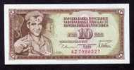 YOUGOSLAVIE, 10 Dinara 1978 PAPER MONEY,UNC,uncirculated. - Yugoslavia