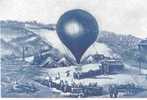 Scène De Décollage De Ballon Montgolfiere Aérostat  Série Limitée - Fesselballons
