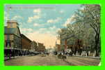 NASHUA, NH - MAIN STREET, LOOKING NORTH FROM TREMONT HOUSE - ANIMATED - THE HUGH C. LEIGHTON CO - CARD TRAVEL - - Nashua