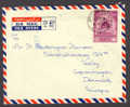 India Airmail Par Avion 1957 Cover Ship Mail Schiffspost From Saloon Boy On M/T Rosborg, Bombay To Valby Denmark - Luchtpost