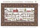 32151)foglio Completo Chiudi Lettera , Danimarca 1982 - Samsos Julemaerke N°4 - Complete Vellen