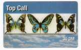 Germany - Prepaid - Top Call - Schmetterling - Butterfly - [2] Mobile Phones, Refills And Prepaid Cards