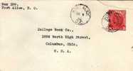 Carta, Entero Postal PORT ALICE B.C., 1942 ( Canada)  Entier Postal, Cover - 1903-1954 Rois