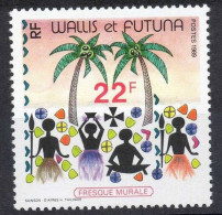 WALLIS Et FUTUNA : Freque Murale :Danseuses Et Palmiers - Art - Peinture - Neufs