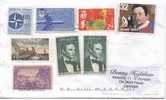 USA Multi Stamped Cover Sent Air Mail To Denmark 2001?? - Cartas & Documentos