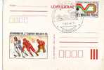 ZD1502 Postal Card Sport Ice Hockey Hungary 1983 With Nice Horses Chevaux Postmark Cancel - Hockey (su Ghiaccio)