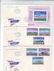 M544 FDC Romania Transport Maritime Bateaux Ship 3 Covers SET With Postmark Cancel 1981 !! - Marítimo