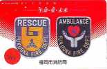 TELEFONKARTE FEUERWEHR JAPAN (246) Pompiers Fire Brigade JAPAN * Brandweer Brigada De Fuego Vigili Del Fuoco - Pompiers