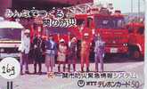 TELEFONKARTE FEUERWEHR JAPAN (269) BALKEN * Pompiers Fire Brigade JAPAN * Brandweer Brigada De Fuego Vigili Del Fuoco - Feuerwehr