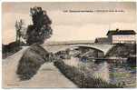 Carte Postale Ancienne Souppes Sur Loing - Pont Sur Le Canal - Batellerie, Péniche, Halage, Chevaux - Souppes Sur Loing