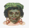 DECOUPI ANCIEN VISAGE DE FEMME NOIRE - Other & Unclassified