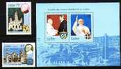 CUBA 1998 - VISITE DE S.S. PAPE JEAN-PAUL II (2 + BF) - Unused Stamps