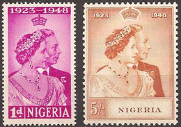 NIGERIA..1948..Michel # 64-65...MLH...MiCV - 12 Euro. - Nigeria (...-1960)