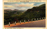 Intituled "scene  From US Highway 64 Showing Whiteside Mountain & Cashier, Between Highlands & Brevard" Mountains Road - Autres & Non Classés