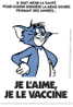 TOM ET JERRY. CARTE POSTALE PUB. VETERINAIRE. JE L'AIME, JE LE VACCINE. 1991 Turner Entertainment Co. - Cartes Postales