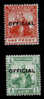 TRINIDAD 1909-10 OFFICIAL OVERPRINTS SG 09, 010 LIGHTLY MOUNTED MINT Cat £14 - Trinidad Y Tobago