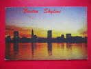 CPSM-ETATS-UNIS -BOSTON SKYLINE AT SUNSET-VIEW FROM EAST BOSTON LOOKING ACROSS THE HARBOT - Boston