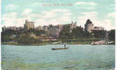 Lot 2 PC Windsor Castle From The River With Rowing Boat - Windsor Castle