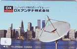 Télécarte Japon Satellite Antenne ESPACE (8) NEW YORK WTC Telefonkarte  Satellitenschüsssel Phonecard -  Antenna - Ruimtevaart