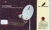 Télécarte Japon Satellite Antenne ESPACE  (2) Telefonkarte  Satellitenschüsssel Phonecard Telefoonkaart -  Antenna - Ruimtevaart