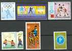 6  Timbres BOXE (lot N°21):    Pakistan - Fujeira -  Irak - Iraq- JO - Boxen