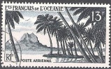 Oceanie 1955 Yvert Poste Aèrienne 32 O Cote (2015) 6.50 Euro Pic De Pahia Bora Bora Cachet Rond - Luchtpost