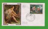 NUS Paintings Tableaux Painters Peinture François BOUCHER «DIANE - Retour De Chasse» Arts FDC 1970 France Sp946 - Nus