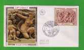 NUS Paintings Tableaux Painters Peinture J.B.CARPEAUX  «Triomphe De Flore 1872» Arts FDC 1970 France Sp945 - Nus