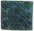 Herzogtum Braunschweig Mi.N° 7 1853, Freimarken: Wappen Im Waagerechtem Oval, 2 Silbergroschen Schwarz Auf Blau - Brunswick