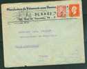 Marianne De Dulac Yver N°685 + Yvert N°652  Sur Lettre De Paris  En Juin 1945- Po331b - 1944-45 Marianne Of Dulac