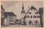 Belle CPA BENFELD Avec Petite Animation - La Mairie - Hotel De Ville - Son Horloge Et Son Jacquemart (04) - Benfeld