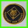 SCOUTING PATCHES - ASSISTANT DEN LEADER - POSITION PATCH - - Pfadfinder-Bewegung