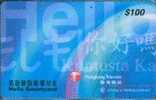 # HONG_KONG 26 Blue Hello $100 C&w Chip   Tres Bon Etat - Hongkong