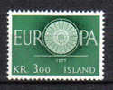 CEPT-1960-Island (343)-postfrisch,** - 1960