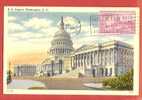 ETATS UNIS CARTE MAXIMUM U S CAPITOL  WASHINGTON - Cartes-Maximum (CM)