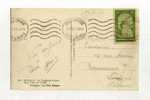 - MONACO . AFFRANCHISSEMENT SIMPLE SUR CP DE 1937   POUR LA FRANCE - Postmarks