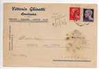 Lendinara / Padova - 09.01.1946 - Luogotenenza - Imperiale S.F.Lire 1+20 Cent. -Pubblicitaria- Firma - Poststempel