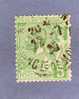 MONACO TIMBRE N° 22 OBLITERE PRINCE ALBERT 1ER 5C VERT JAUNE - Used Stamps