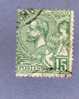 MONACO TIMBRE N° 44 OBLITERE PRINCE ALBERT 1ER 15C VERT - Usados