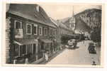 Corps (38) : Hôtel De La Poste, Camion Routier  Sur La Rue Principale Environ 1950 (animée). - Corps