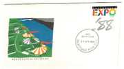 AUSTRALIA  FDC EXPO'88 BRISBANE QUEENSLAND 1 STAMP OF 37 CENTS    DATED 29-04-1988 CTO SG? READ DESCRIPTION !! - Brieven En Documenten