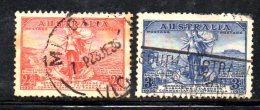 AUS105A - AUSTRALIA  1935,  Yvert Serie N. 105/106  Poco Freschi - Usati