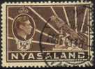 Nyasaland - 1938-1944 KGVI ½d Brown Used - Nyasaland (1907-1953)