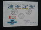 Ungarn 1967, Int. Luftpostmarkenausstell., Aerofila '67 Budapest, Tag Der Briefmarke Mi 2351A-2354A (4er Streifen) FDC - Other (Air)