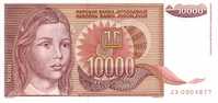 YOUGOSLAVIE   10 000 Dinara  Emission De 1992   Pick 116a    ***** BILLET  NEUF ***** - Yougoslavie