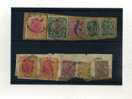 - INDES ANGLAISES .  ENSEMBLE DE TIMBRES SUR FRAGMENTS DE GEORGE V - 1911-35 Koning George V