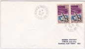 1975  Lettre Pour Les USA  Oblitération   «Martin-de-Vives-St Paul - Ams- T.A.A.F»  Yv 23 X 2 - Covers & Documents